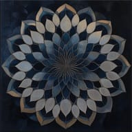 The Unfolding Thought Podcast mandala mark.