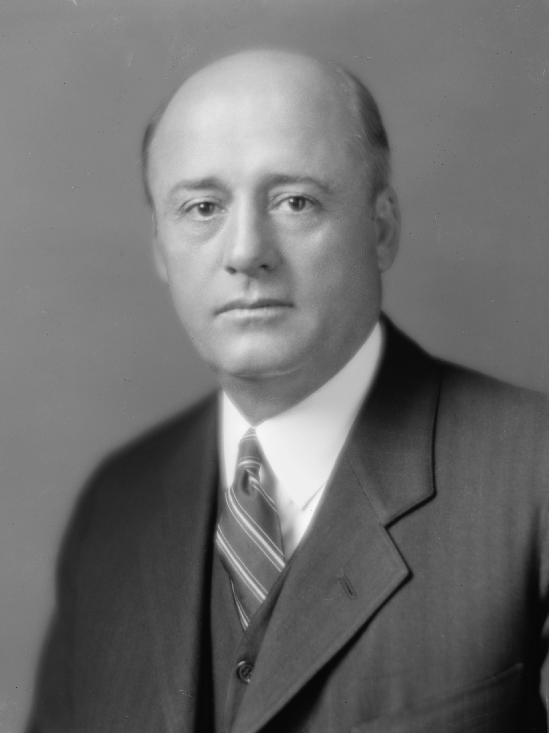 Sam Rayburn in a suit and tie.